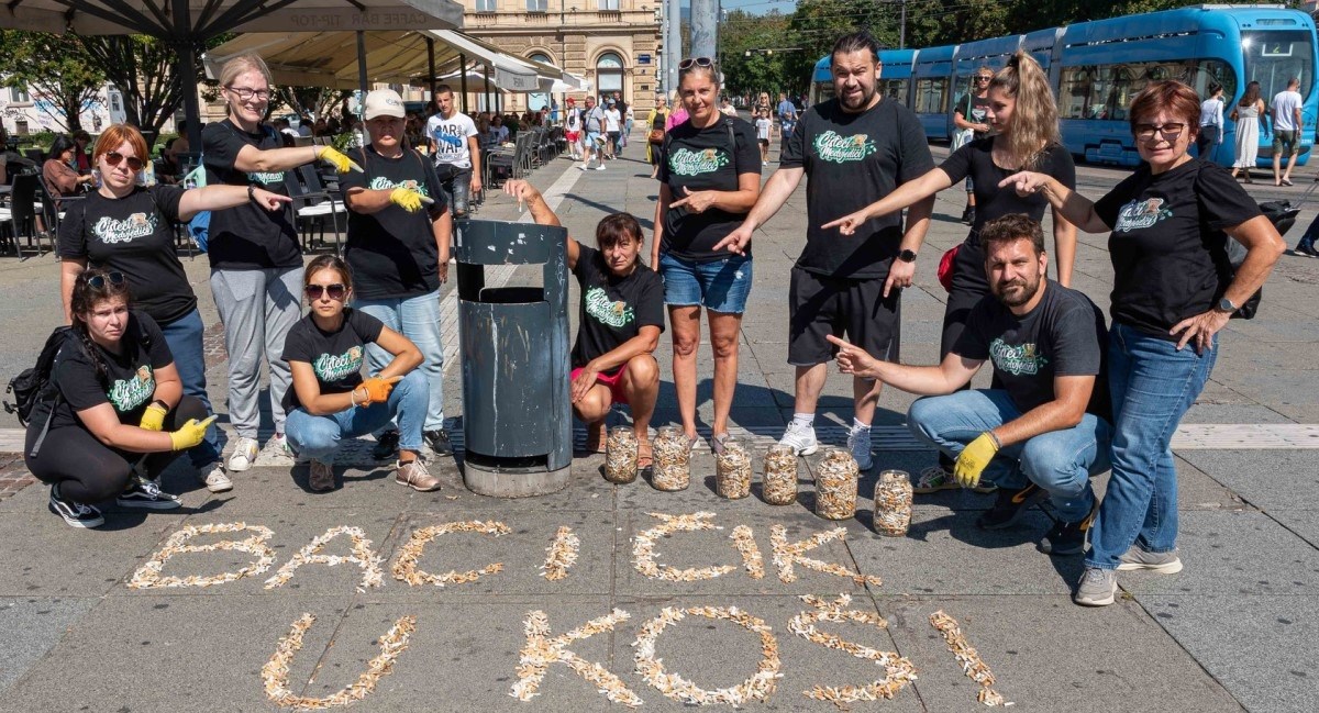 Ovi ljudi u Zagrebu skupljaju bačene opuške, samo su ih na Tomislavcu našli 14.000