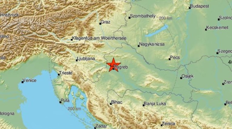Novi slabiji potres zabilježen u Zagrebu