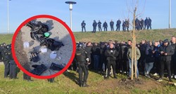 FOTO Policija zatekla hrpu navijača na nasipu u Zagrebu, našli im i štitnike za zube
