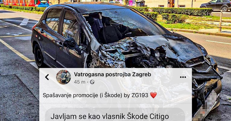 Zagrebački vatrogasci djevojci spasili auto - i dodjelu diplome: "Hvala do neba"