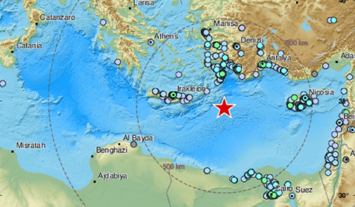 Potres magnitude 5.9 zabilježen u Egejskom moru, osjetio se u više zemalja