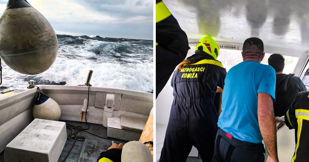 VIDEO Vatrogasci iz Komiže spasili 16 ljudi iz oluje: "Teško je prepričati osjećaje"