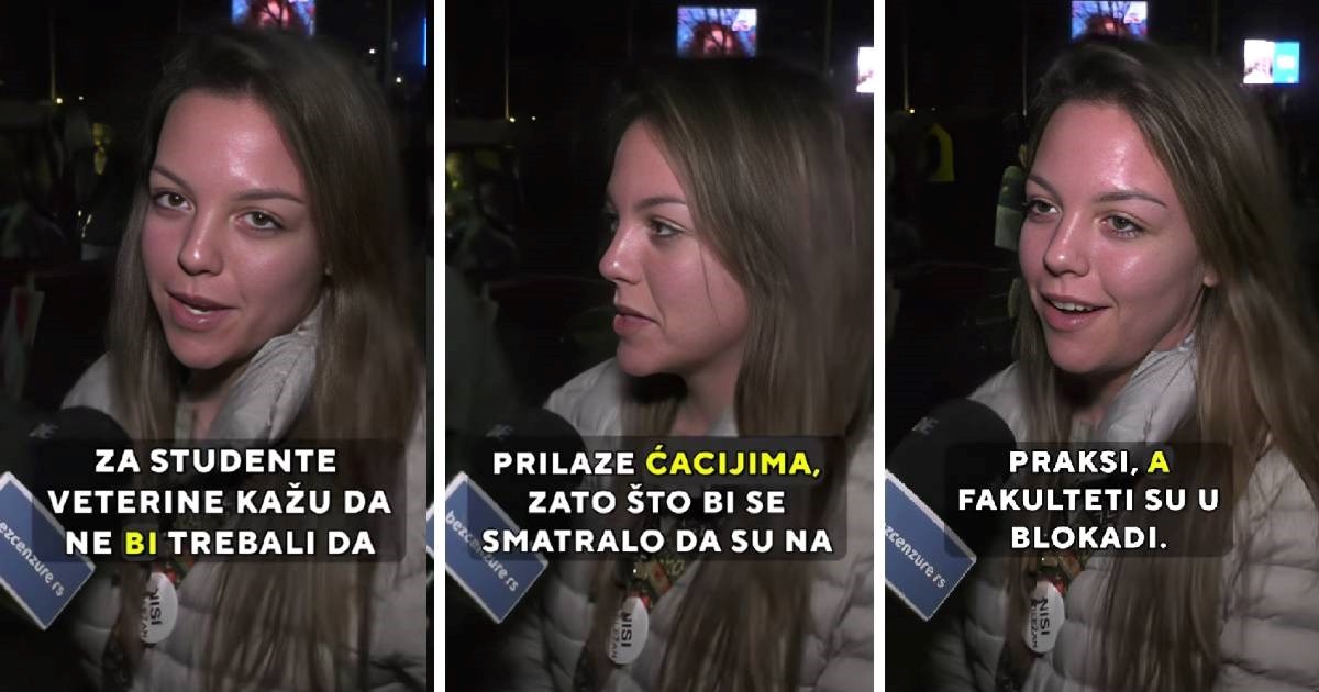 Hit: Studenti veterine u blokadi ne smiju k ćacima, to bi im bilo kao da su na praksi