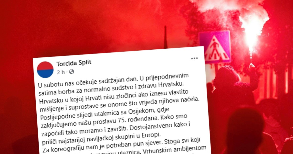 Torcida: Sutra se borimo za normalno sudstvo i zdravu Hrvatsku