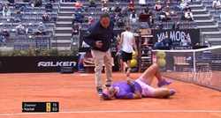 VIDEO Nadal je pao, žestoko udario u zemlju i izazvao muk. Svi su skočili pomoći