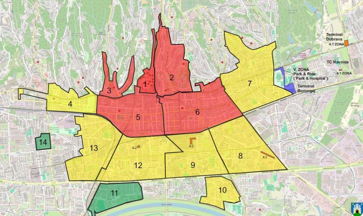 Velike Promjene Kod Parkiranja U Zagrebu. Objavljen Cijeli Plan I Karta ...