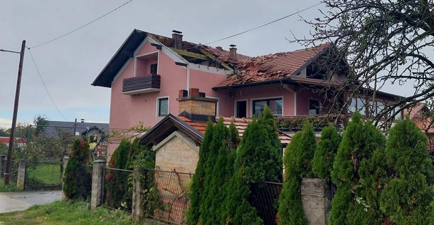 FOTO Olujno nevrijeme u Zagorju: Vjetar oštetio krovove na 30-ak kuća