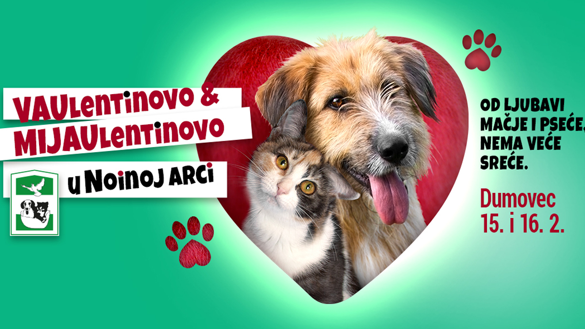VAUlentinovo i MIJAUlentinovo u Noinoj Arci. Zaljubite se u novog prijatelja