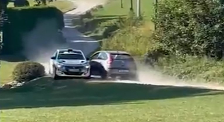 VIDEO Pijan probio traku, upao na rally u Kumrovcu, skoro se zabio u natjecatelja