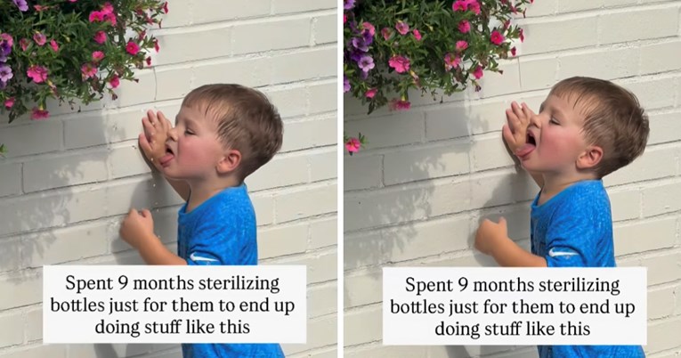 Mama se našalila videom sina: "9 mjeseci steriliziranja bočica samo da bi radio ovo"