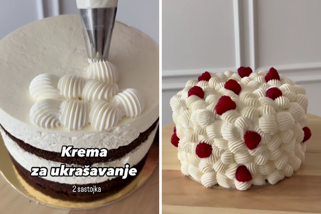 Zaboravite buttercream: Domaća influencerica otkrila laganiju kremu od 2 sastojka 
