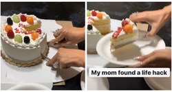 Mama otkrila trik kako uvijek odrezati savršen komad torte