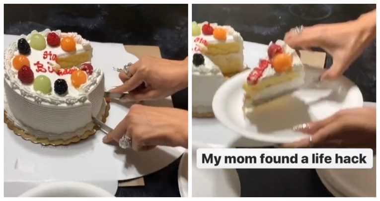 Mama otkrila trik kako uvijek odrezati savršen komad torte
