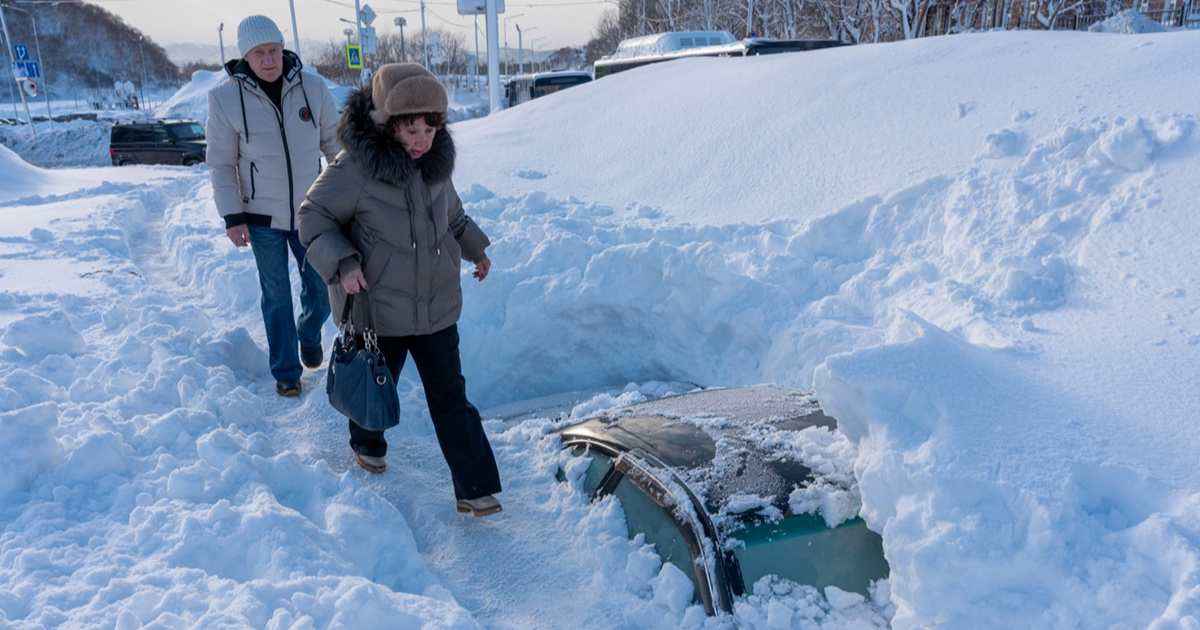 FOTO Najobilniji snijeg u 60 godina zatrpao Kamčatku