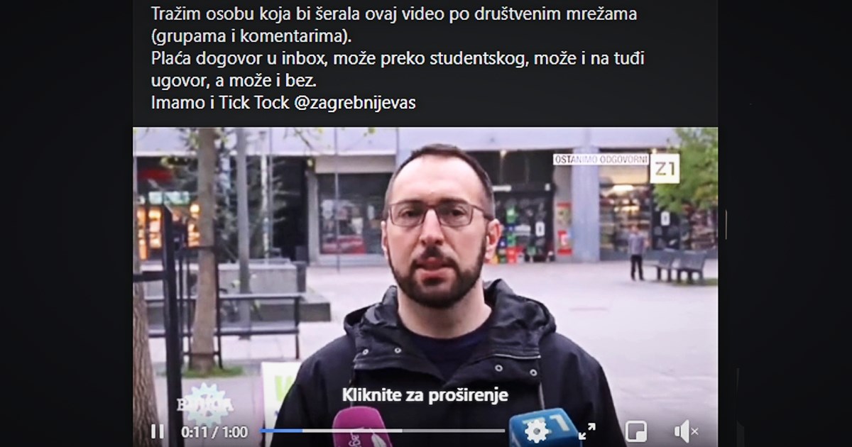 Na Fejsu osvanuo oglas u kojem tip nudi novac za širenje dezinformacija o Tomaševiću