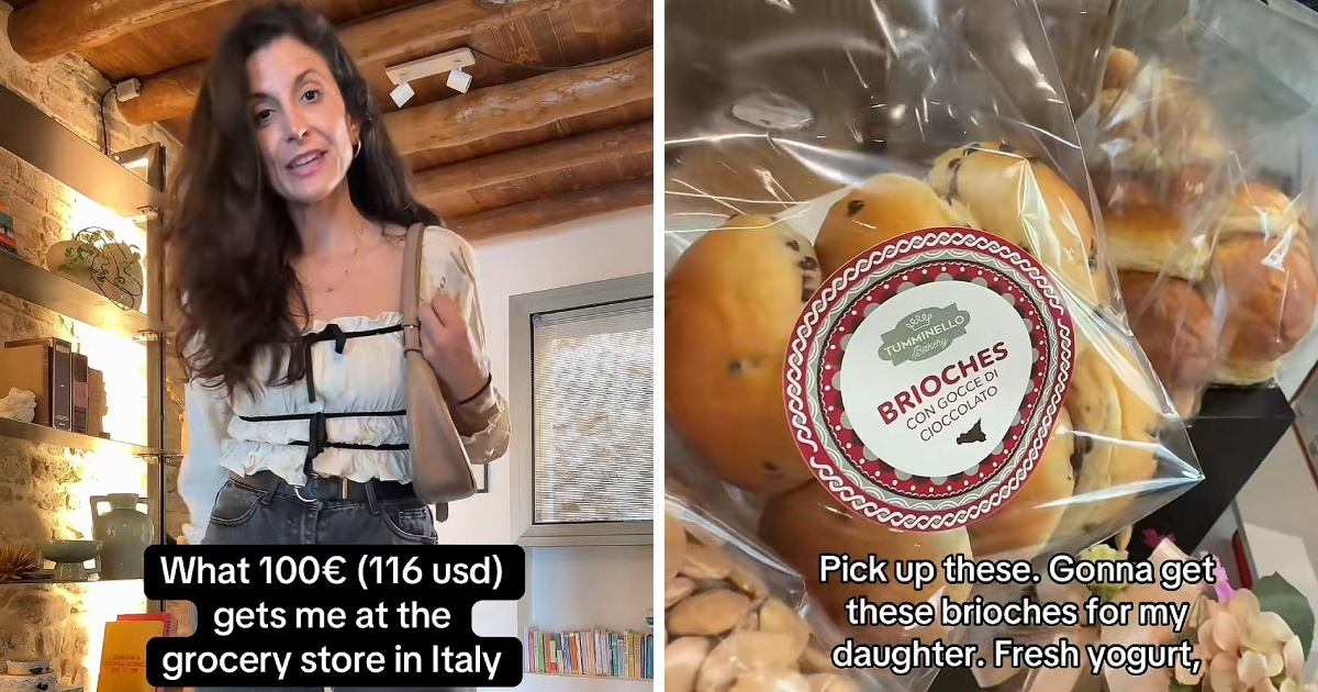 Što se danas može kupiti za 100 € u Italiji? Amerikanka pokazala košaricu