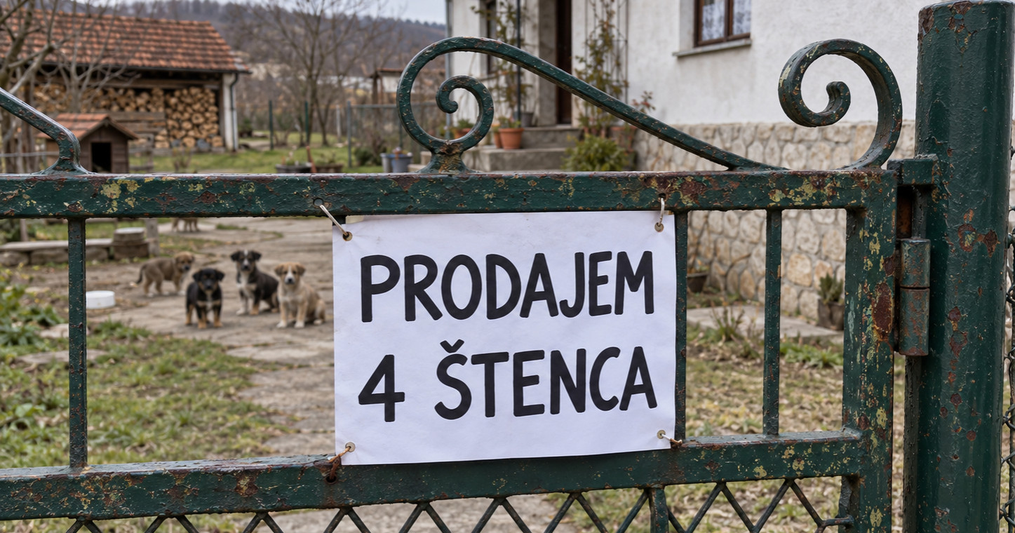 Umirovljenik u oglasu napisao da prodaje četiri štenca, dobio kaznu veću od mirovine