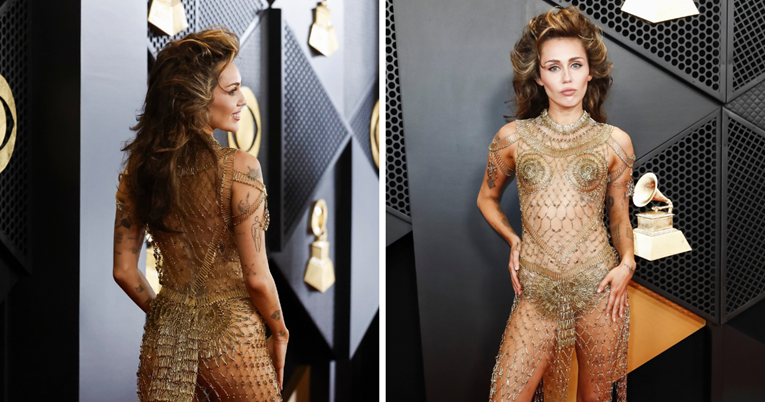 Miley je ovom haljinom privukla sve poglede na Grammyjima. Dizajner je radio 675 sati
