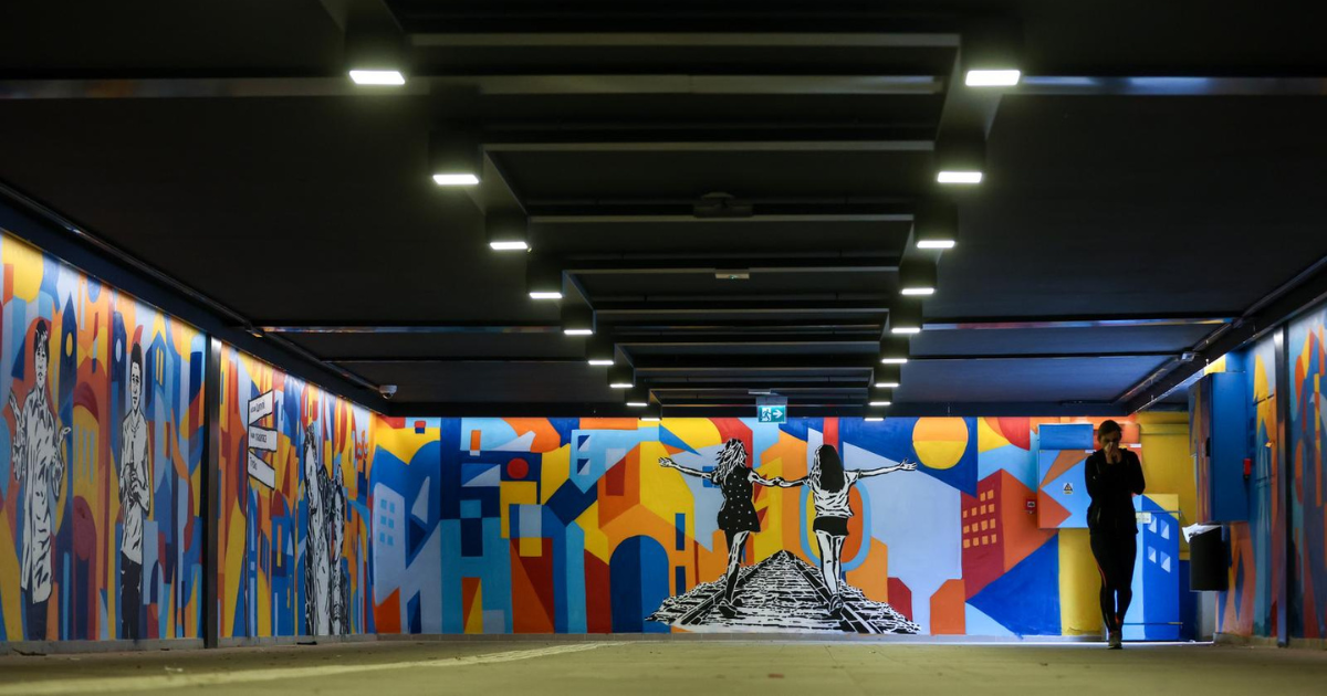 Pothodnik u Trnskom oslikan muralima. Radi se o projektu vrijednom preko 8000 eura