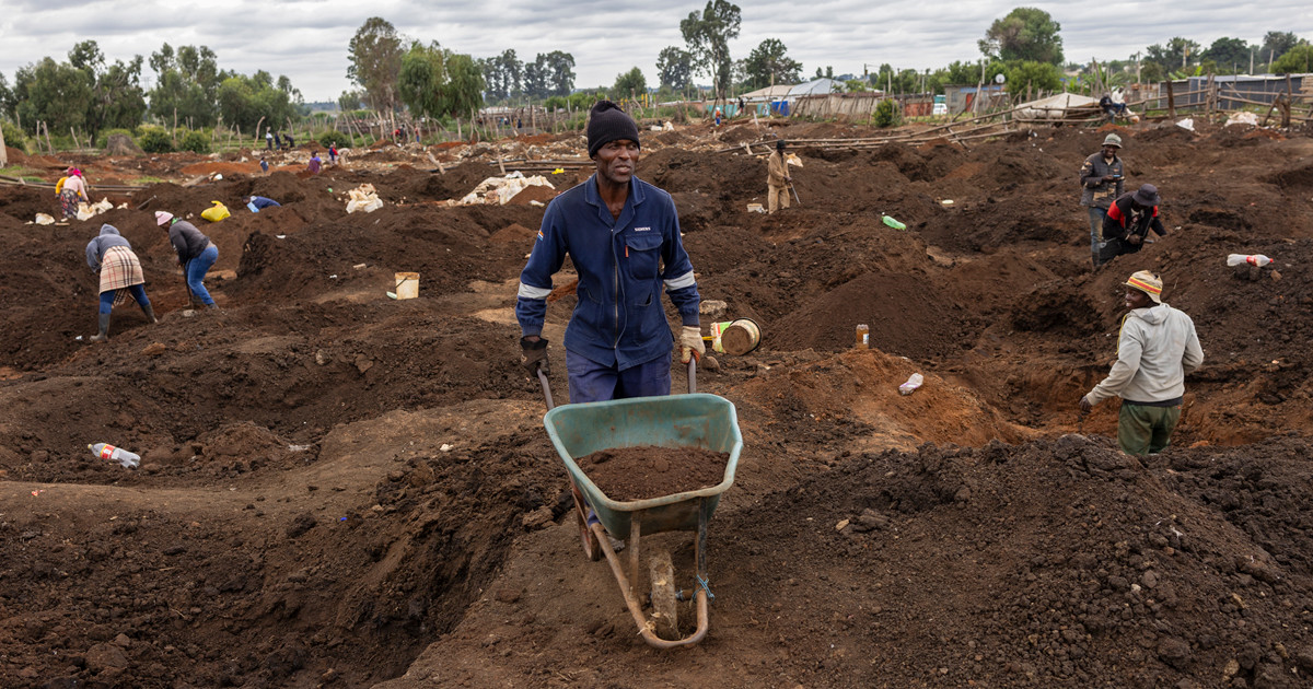 FOTO "Zlatna groznica" u JAR-u. I djeca dolaze kopati nakon nastave