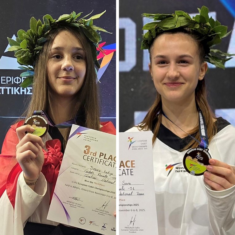 Mlade hrvatske taekwondoašice osvojile dvije bronce na Europskom kadetskom prvenstvu