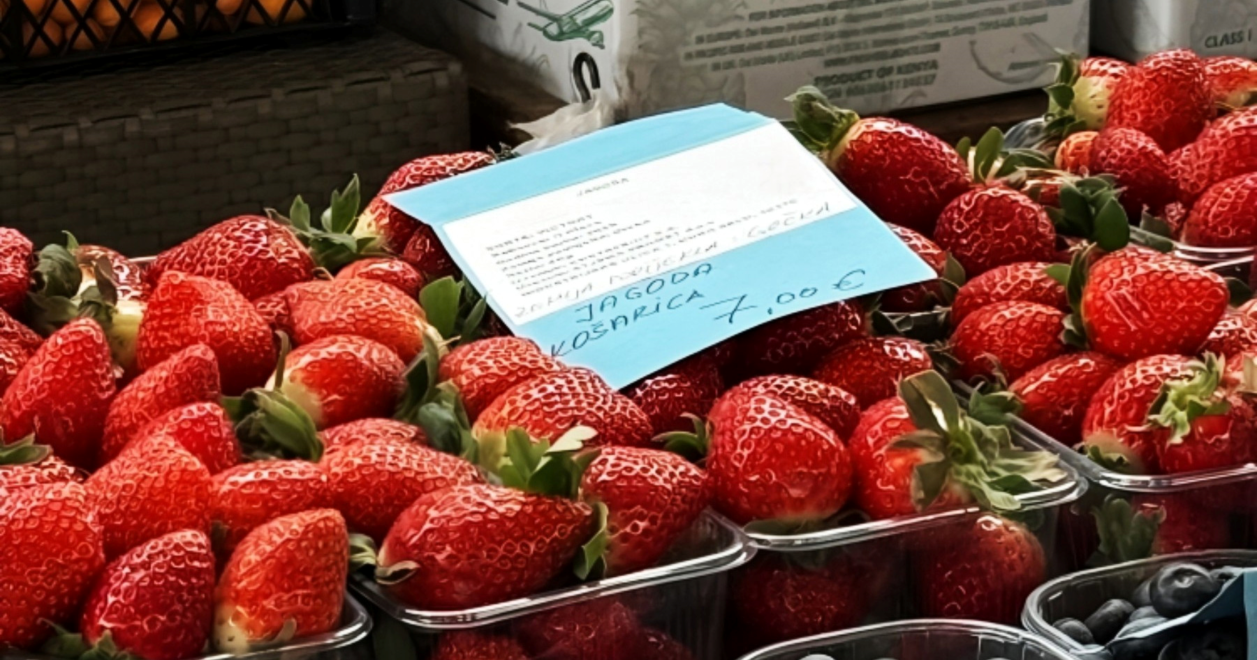 Na tržnici Utrine pojavile su se prve jagode, mjerica košta 7 eura