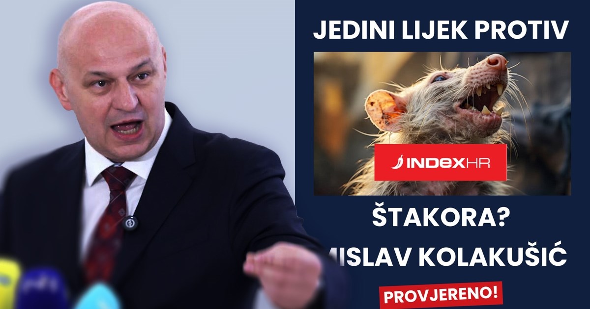 Kolakušić: Ja sam lijek protiv štakora s Indexa