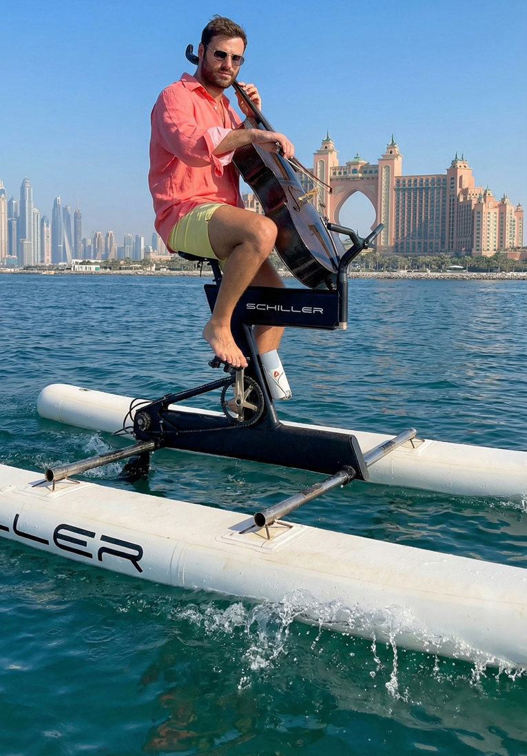 Hauser objavio video u kojem svira violončelo dok vozi bicikl na moru