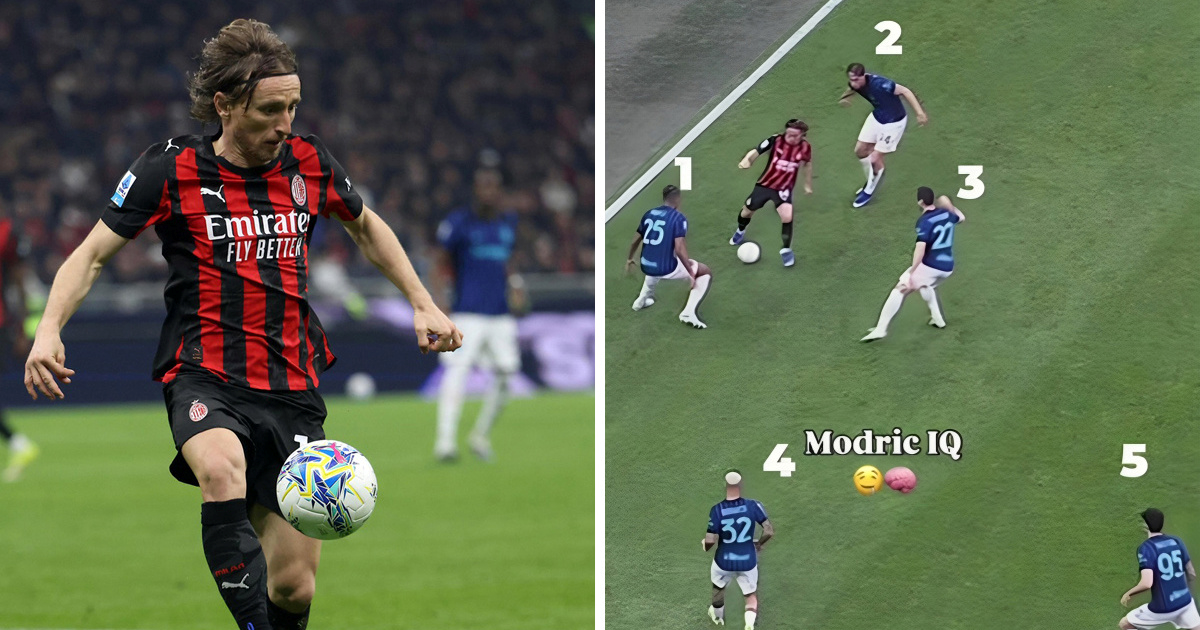 Modrić protiv petorice iz Intera. Serie A divi se onome što se dogodilo u sekundi