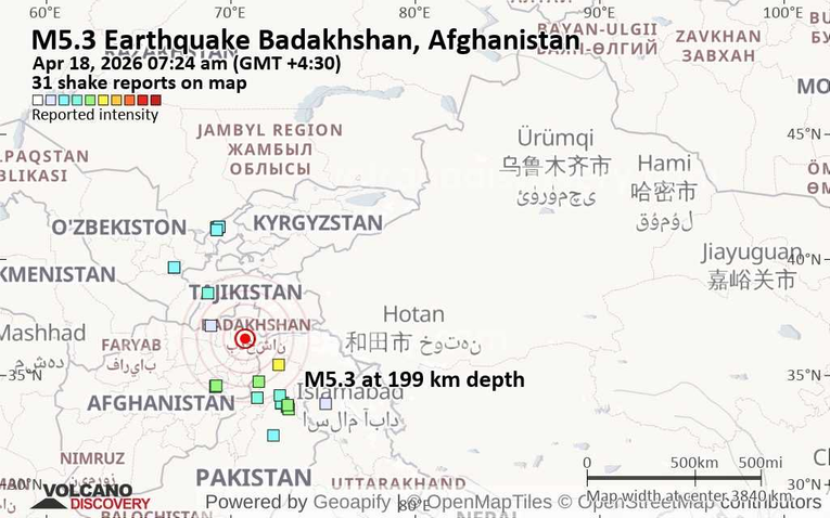 Potres jačine 5.5 pogodio Pakistan i Afganistan