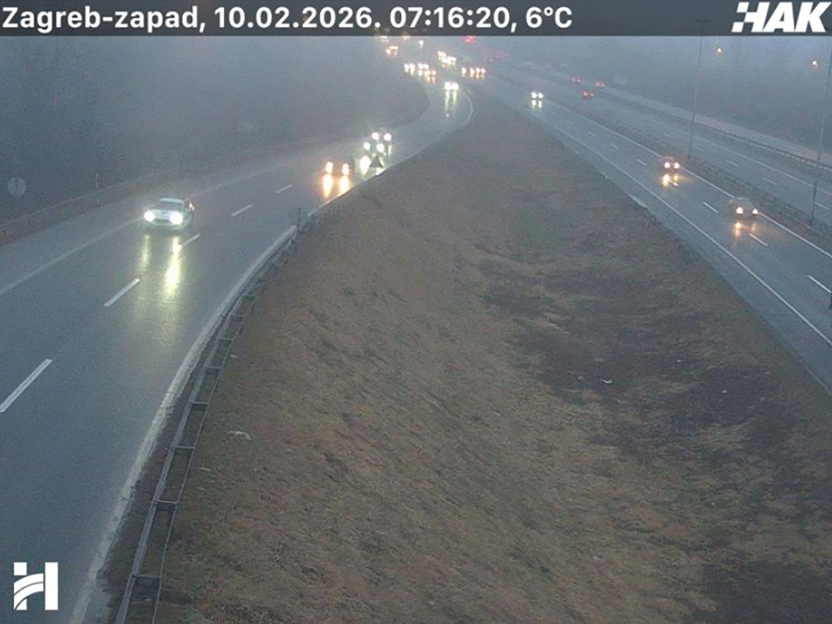 Stanje na cestama: Mokri kolnici i gužve na prilazima Zagrebu