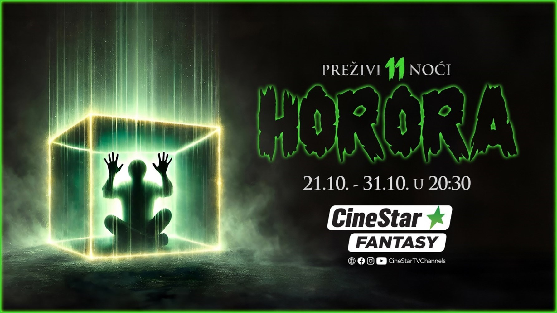 Preživi 11 noći horora na Cinestar Fantasy kanalu