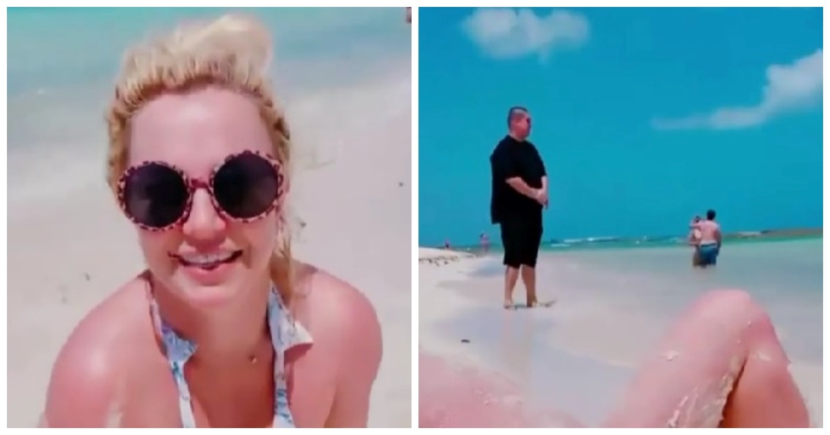 Britney se snimala na plaži, reakcija tipa u pozadini je hit
