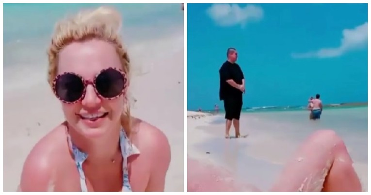 Britney se snimala na plaži, reakcija tipa u pozadini je hit