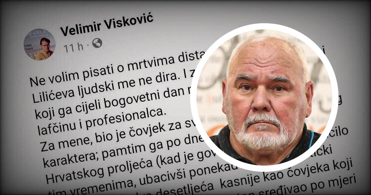 Velimir Visković: Smrt Lilićeva ljudski me ne dira