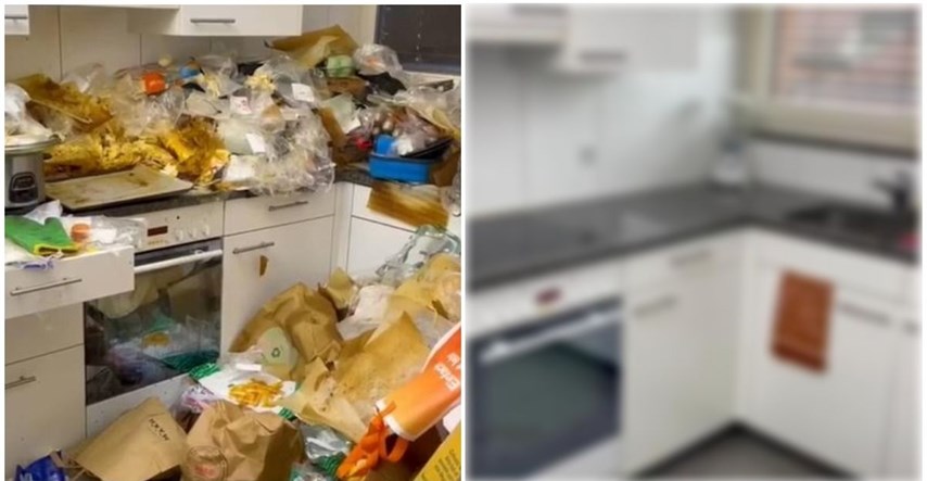 TikTokerica kaže da je očistila "najprljaviju kuhinju u Europi", pogledajte rezultat