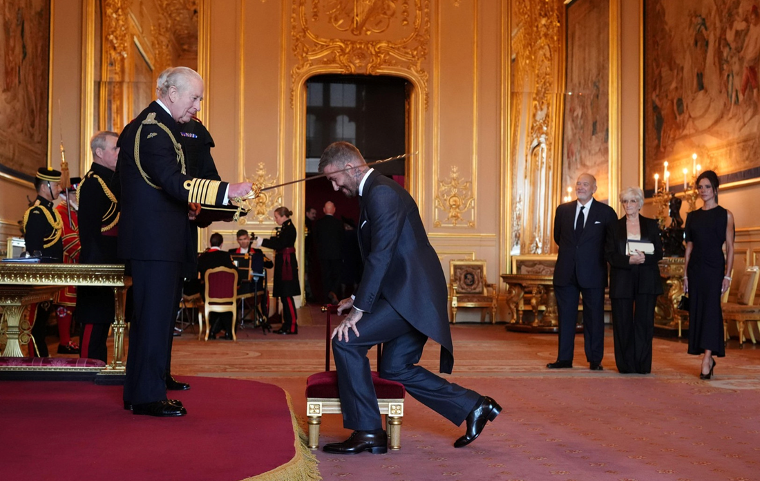 David Beckham je od danas Sir David Beckham