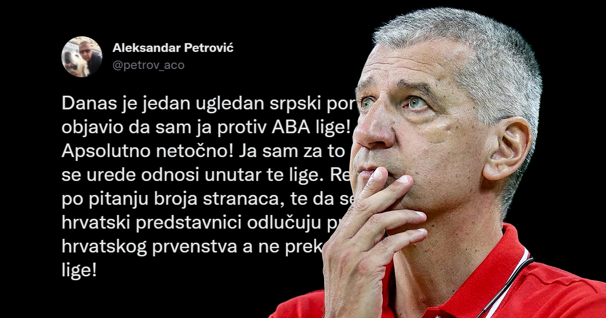 Aco Petrović demantirao pisanje "uglednog srpskog portala"