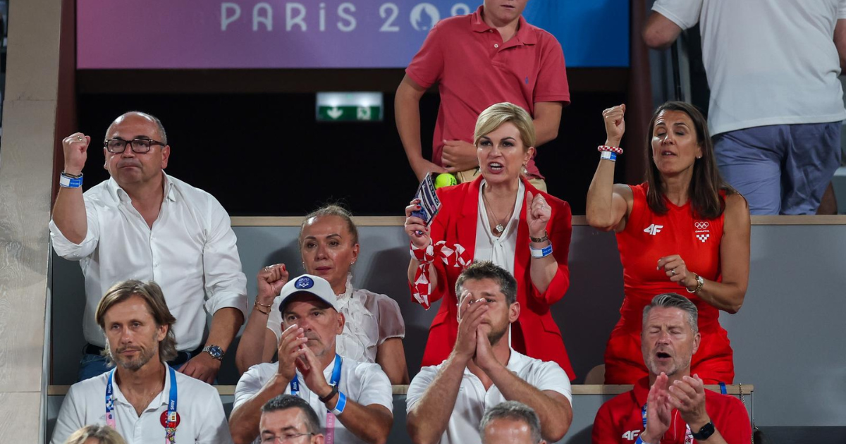 FOTO Kolinda pratila polufinalni meč Donne Vekić, strastveno je navijala