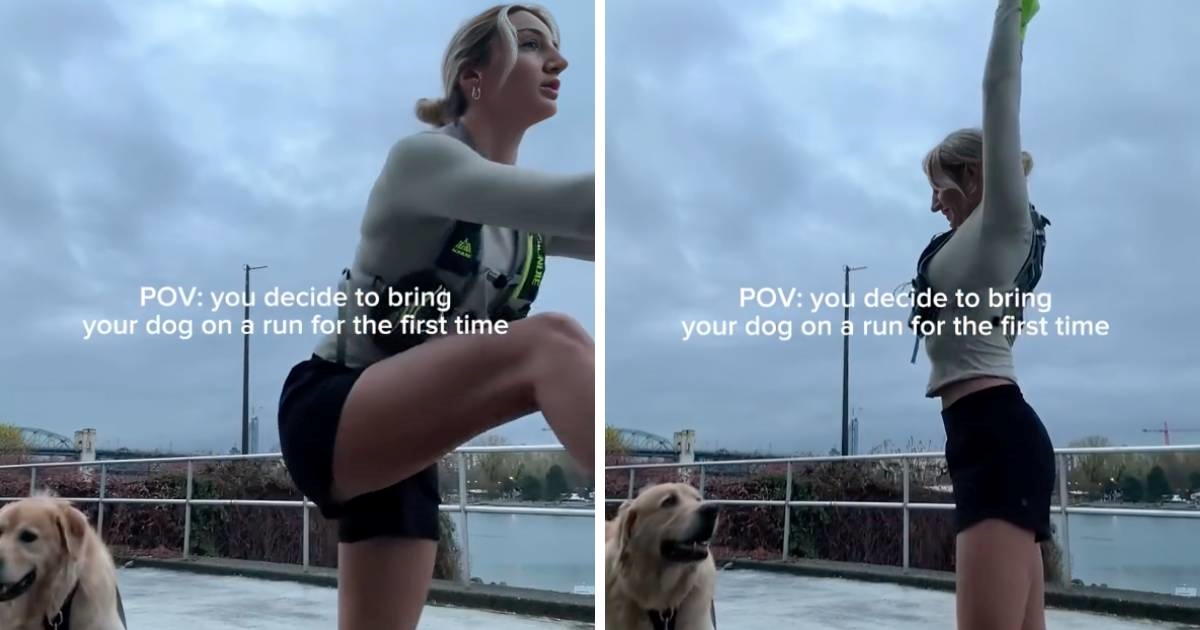 Žena prvi put povela psa sa sobom na trčanje, pogledajte kako je to završilo