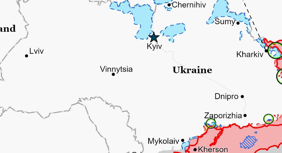 Institut: Ukrajinske snage kod Harkiva bi uskoro mogle doći do ruske granice
