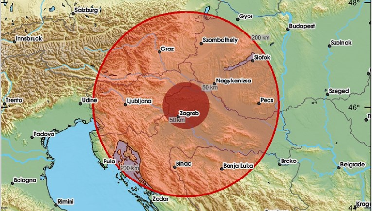Prilično jak potres kod Križevaca, osjetio se u Zagrebu, Varaždinu, Međimurju...