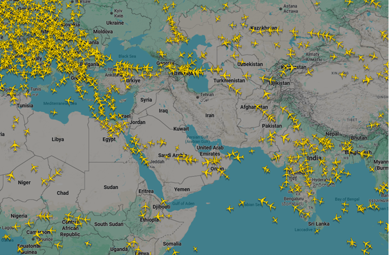 Letovi diljem svijeta blokirani zbog zatvaranja zračnog prostora na Bliskom istoku