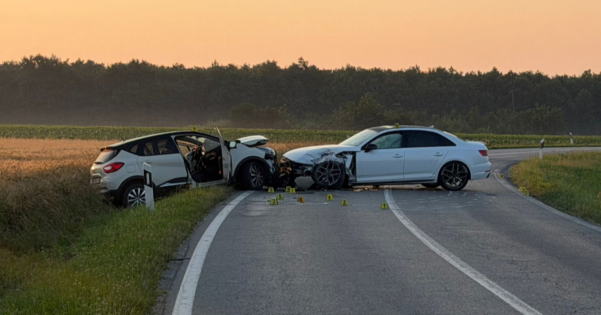 Sudar Audija i Renaulta kod Požege, četvero ljudi u bolnici