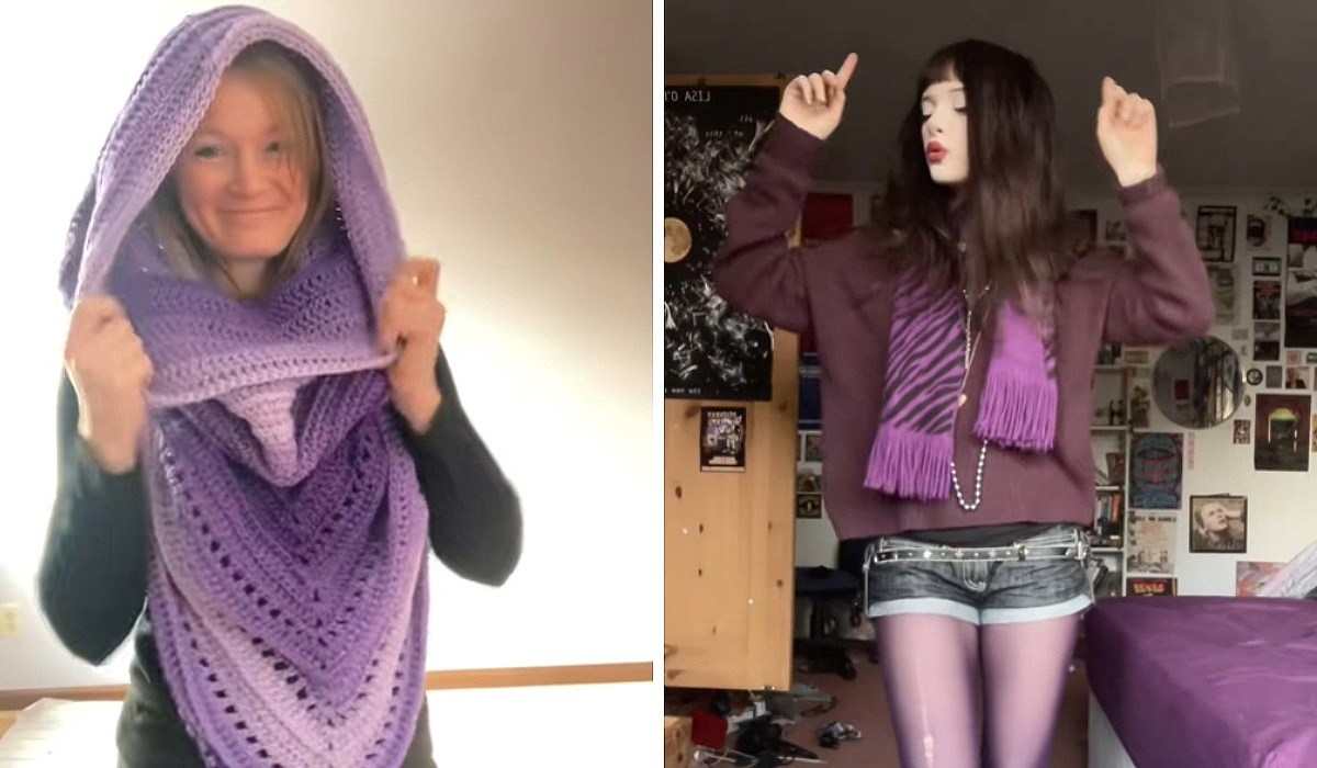 Ljubičasti šal neočekivani je modni hit sezone