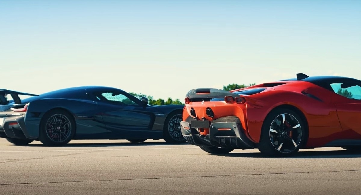 VIDEO Pogledajte utrku Rimac Nevere i Ferrarija SF90