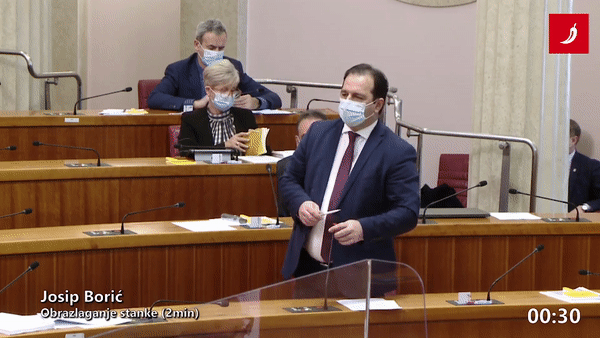 VIDEO Trenutak potresa u saboru, Jandroković: Samo nastavite