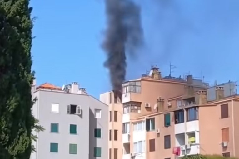 Gorjela zgrada u Rovinju