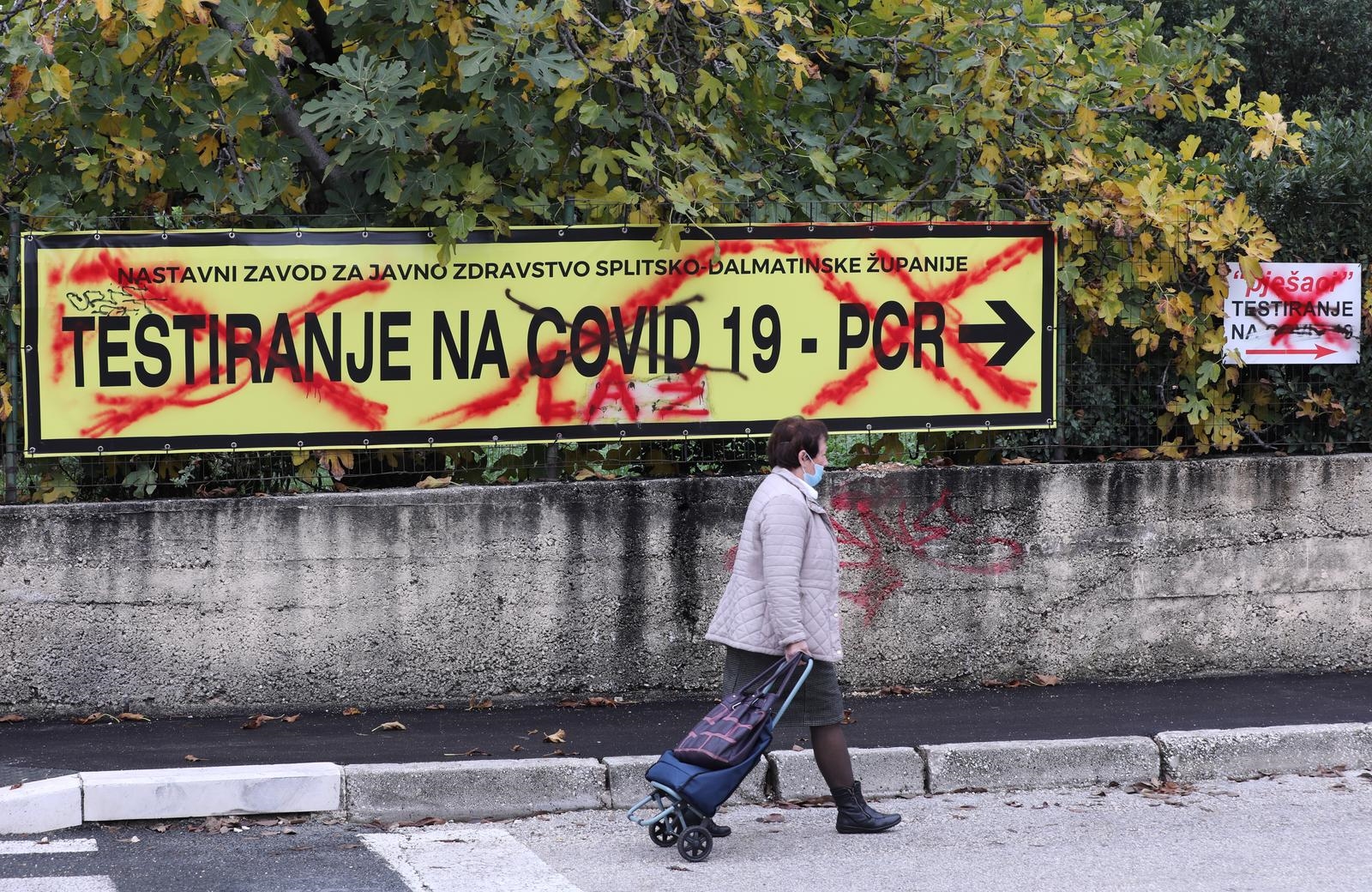 Na punktu za testiranje u Splitu dežura policija