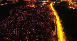 VIDEO Pogledajte kako je groblje Mirogoj sinoć izgledalo iz zraka